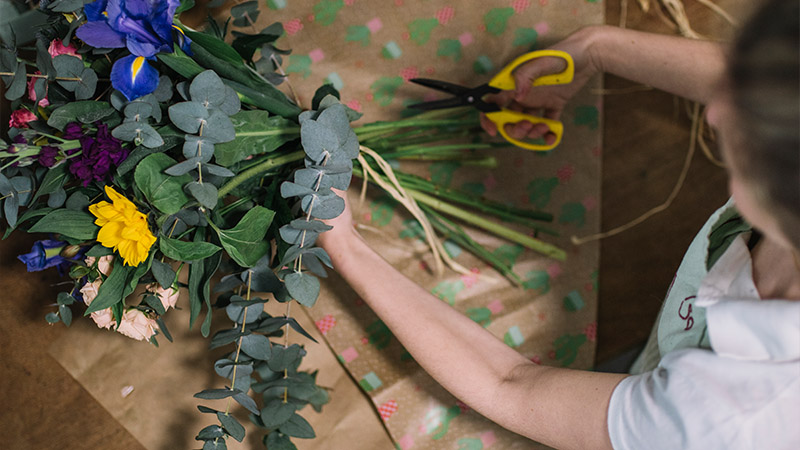 Trim the Stems with Sharp Scissors or Shears