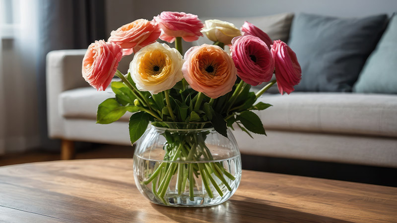 Ranunculus Stems: Elegant Simplicity