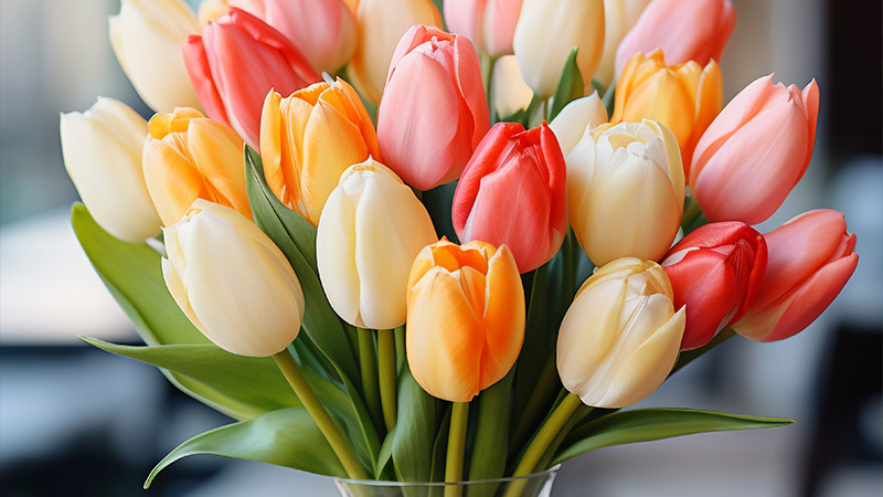 Silk Artificial Tulips
