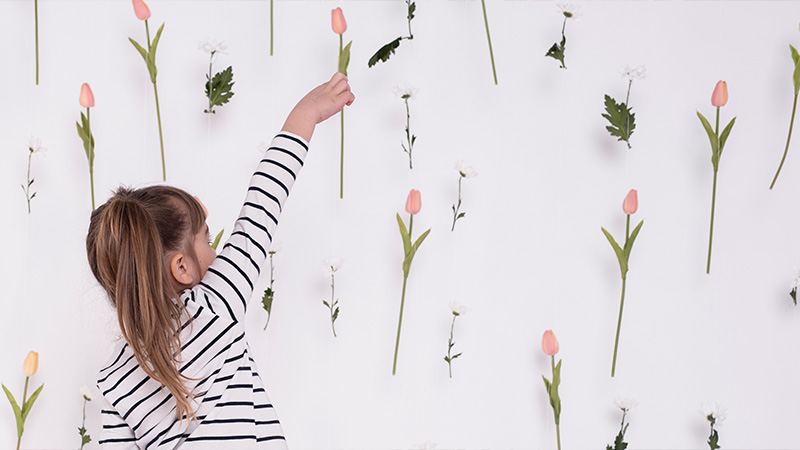 1. Choose Your Flowers and Wall Placement