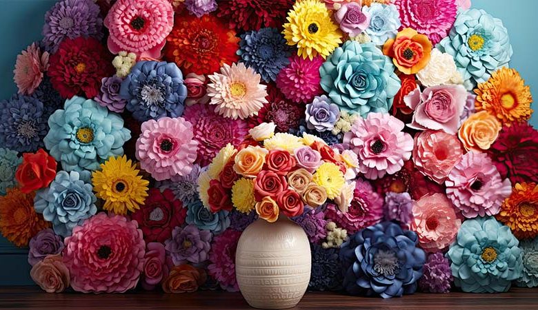 How to paint artificial flowers?