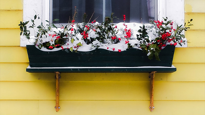Classic and Elegant Window Box Ideas with Artificial Flowers