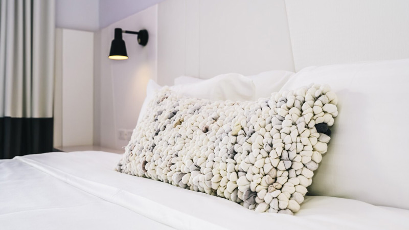 Flower-Embroidered Pillows