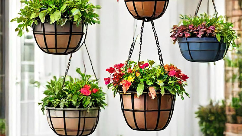 Hanging Flower Baskets for Small Spaces