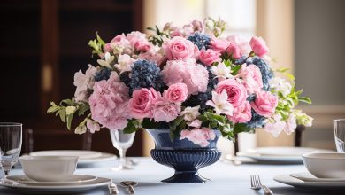 Types of Artificial Flower Arrangements for Dining Table